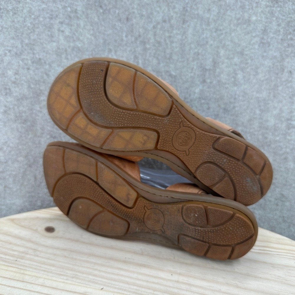 Born Trang Slingback Sandals Womens 8 Brown Leather Open Toe Flat - Picture 9 of 10